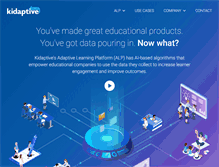 Tablet Screenshot of kidaptive.com